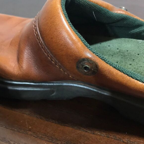 TIMBERLAND cognac leather clogs size 6 - Picture 8 of 8